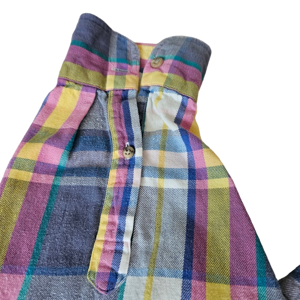 Gant Salty Dog Washed 100% Cotton Plaid Pastel Mens Buttondown XL - Picture 4 of 14